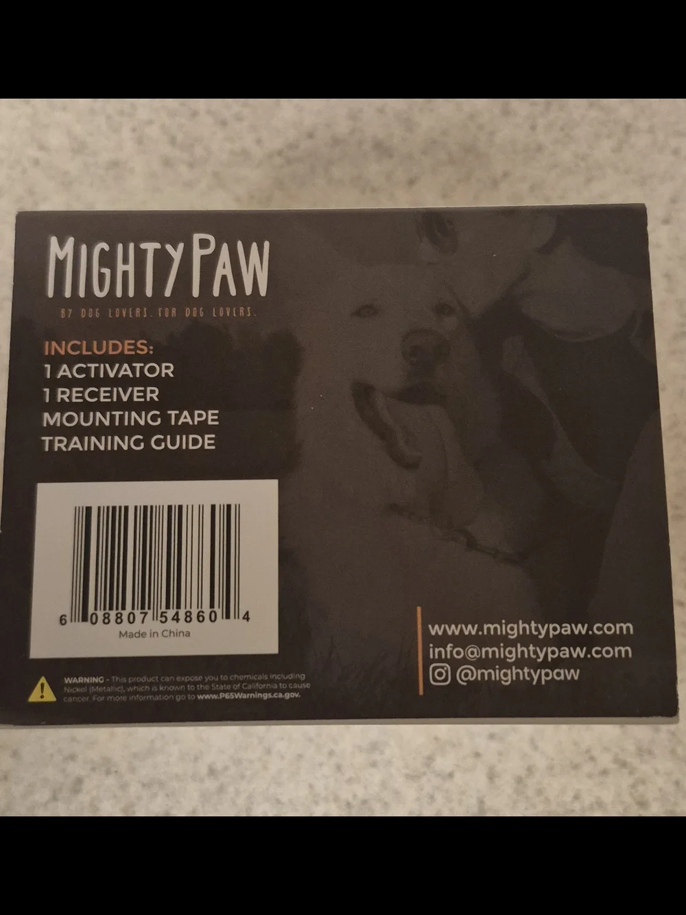 SMART BELL 2.0  by Mighty Paw Dog Potty Training Self-Powered Wireless Doorbell.